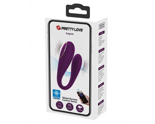 Заказать Фиолетовый вибратор для двоих August