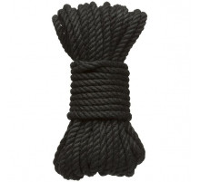 Черная верёвка для связывания и фиксации Bind Tie - 9,14 м.