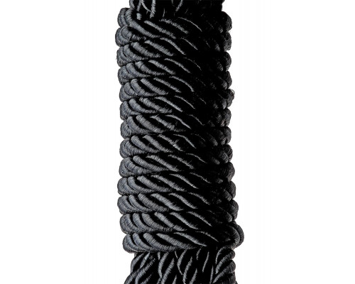 Заказать Черная веревка для шибари DELUXE BONDAGE ROPE - 5 м.
