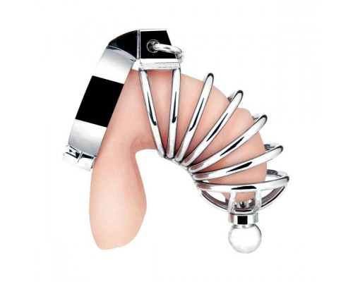 Заказать Серебристая клетка для члена Urethral Play Cage