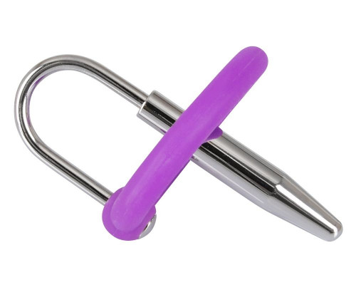 Заказать Уретральный плаг с силиконовым кольцом под головку Penis Plug