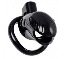 Черный мужской пояс верности из пластика