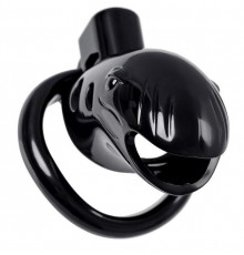 Черный мужской пояс верности из пластика