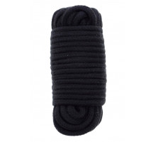 Черная веревка для связывания BONDX LOVE ROPE - 10 м.