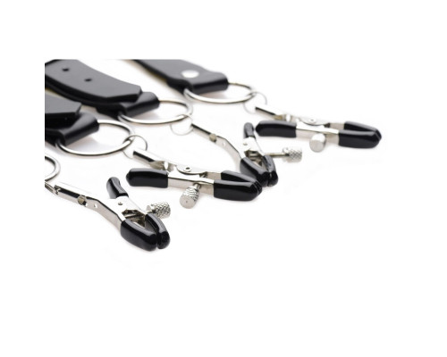 Заказать Ремни с зажимами для половых губ Spread Labia Spreader Straps with Clamps