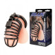 Заказать Черная металлическая клетка с замком Deluxe Chastity Cage