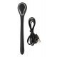 Заказать Черный гибкий уретральный стимулятор с вибрацией Vibrating Bendable Dilator - 13,5 см.