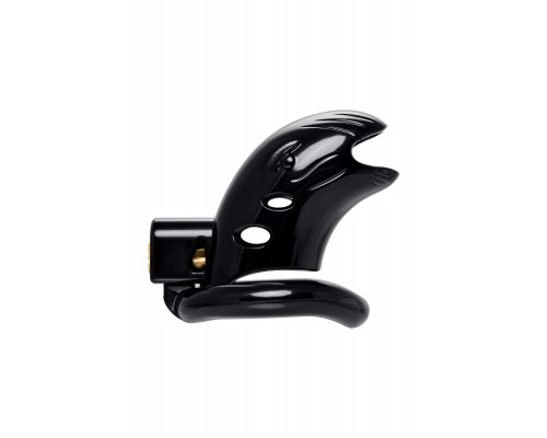 Заказать Черный мужской пояс верности из пластика