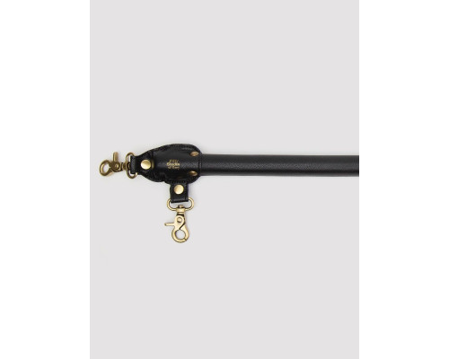 Заказать Черная распорка для ног Bound to You Faux Leather Spreader Bar - 50,8 см.