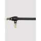 Заказать Черная распорка для ног Bound to You Faux Leather Spreader Bar - 50,8 см.