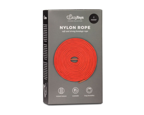 Заказать Красная веревка для связывания Nylon Rope - 5 м. Заказать Красная веревка для связывания Nylon Rope - 5 м.