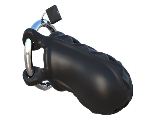 Заказать Черный замок верности Extreme Silicone Cock Blocker