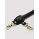 Заказать Черная распорка для ног Bound to You Faux Leather Spreader Bar - 50,8 см.