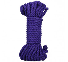 Фиолетовая верёвка для связывания и фиксации Bind Tie - 9,14 м.