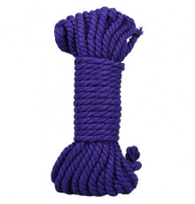 Фиолетовая верёвка для связывания и фиксации Bind Tie - 9,14 м.