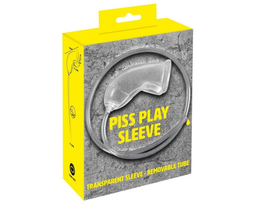 Заказать Прозрачная насадка на пенис Piss Play Sleeve для игр с мочеиспусканием