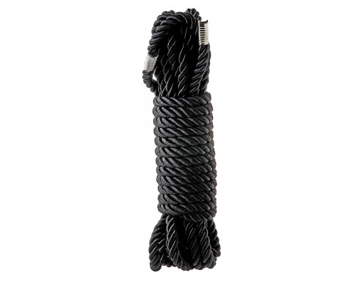 Заказать Черная веревка для шибари DELUXE BONDAGE ROPE - 5 м.