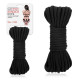 Заказать Черная хлопковая веревка для связывания Bondage Rope - 10 м.