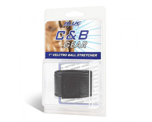 Заказать Чёрная утяжка на мошонку 1  Velcro Ball Stretcher