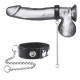Заказать Утяжка на пенис с поводком Snap Cock Ring With 12  Leash
