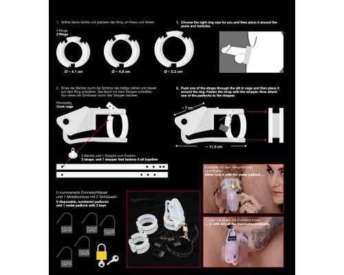 Заказать Набор для мужского пояса верности Cock Cage Set
