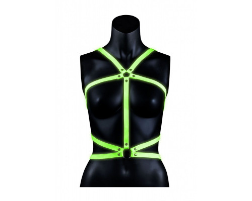 Заказать Портупея Body Harness с неоновым эффектом - размер L-XL