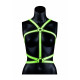 Заказать Портупея Body Harness с неоновым эффектом - размер L-XL