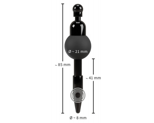 Заказать Черный уретральный вибростимулятор Vibrating Penis Plug