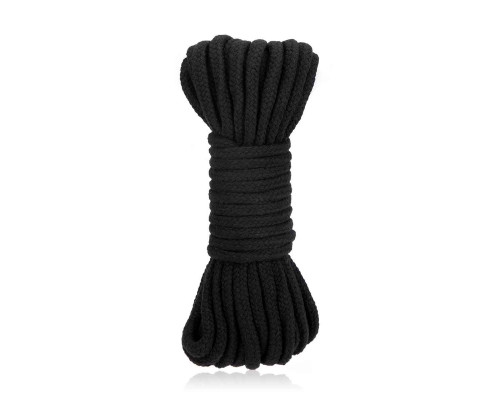 Заказать Черная хлопковая веревка для связывания Bondage Rope - 10 м.