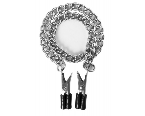 Заказать Прищепки для сосков Block Busters Nipple Clamps с цепью