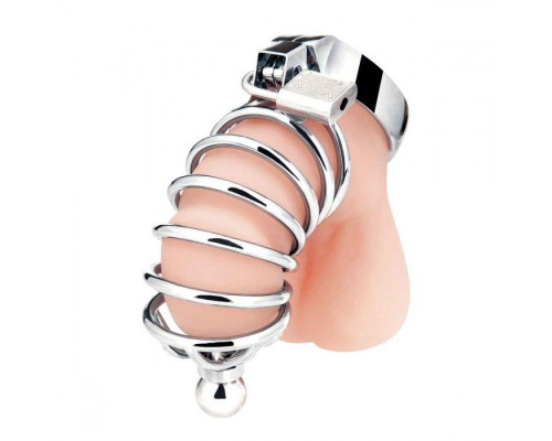 Заказать Серебристая клетка для члена Urethral Play Cage