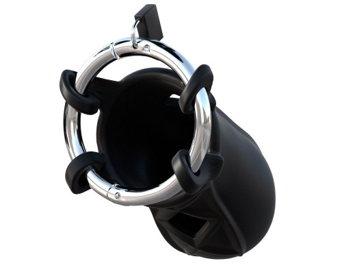Заказать Черный замок верности Extreme Silicone Cock Blocker