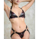 Заказать Бордовый лиф с колечками Maroon Bodice
