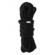 Заказать Черная веревка для шибари DELUXE BONDAGE ROPE - 5 м.