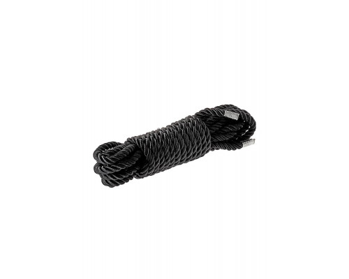 Заказать Черная веревка для шибари DELUXE BONDAGE ROPE - 5 м.