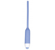 Голубой вибратор для уретры Dilator Vibe - 19 см.