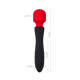 Заказать Черно-красный двусторонний вибромассажер Black Red - 21 см.