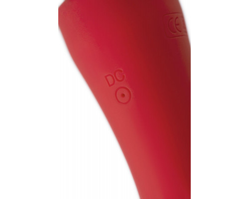 Заказать Красно-черный двусторонний вибромассажер Black Red - 21 см.