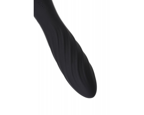 Заказать Черно-красный двусторонний вибромассажер Black Red - 21 см.