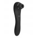 Черный стимулятор Smoooch Clitoral Suction   Vibration - 18,6 см.