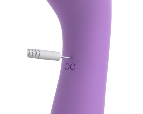 Заказать Фиолетовый двусторонний вибростимулятор Duo Wand Massage-Her - 19,6 см.