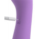 Заказать Фиолетовый двусторонний вибростимулятор Duo Wand Massage-Her - 19,6 см.