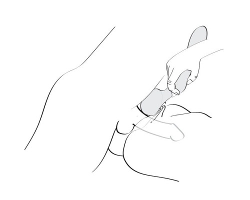Малиновый двусторонний вибростимулятор ZOA - 26,5 см.