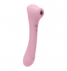 Нежно-розовый двусторонний стимулятор Daisy Massager - 20,2 см.