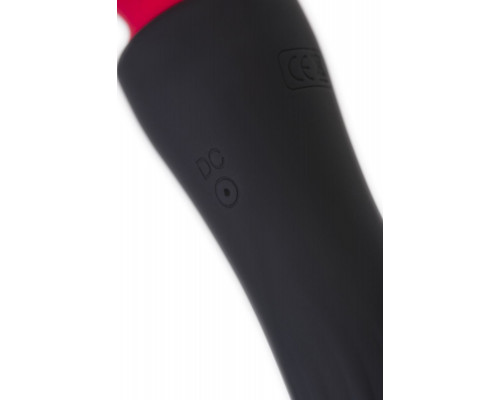 Заказать Черно-красный двусторонний вибромассажер Black Red - 21 см.