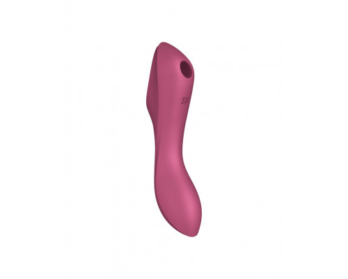 Заказать Малиновый вакуум-волновой вибростимулятор Satisfyer Curvy Trinity 3