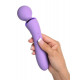 Заказать Фиолетовый двусторонний вибростимулятор Duo Wand Massage-Her - 19,6 см.
