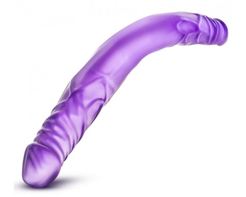Заказать Фиолетовый двусторонний фаллоимитатор 14 Inch Double Dildo - 35 см.