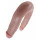 Заказать Двусторонний фаллоимитатор U-Shaped Small Double Trouble - 33,5 см.