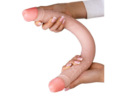 Заказать Двусторонний фаллоимитатор из неоскин - 49,5 см.